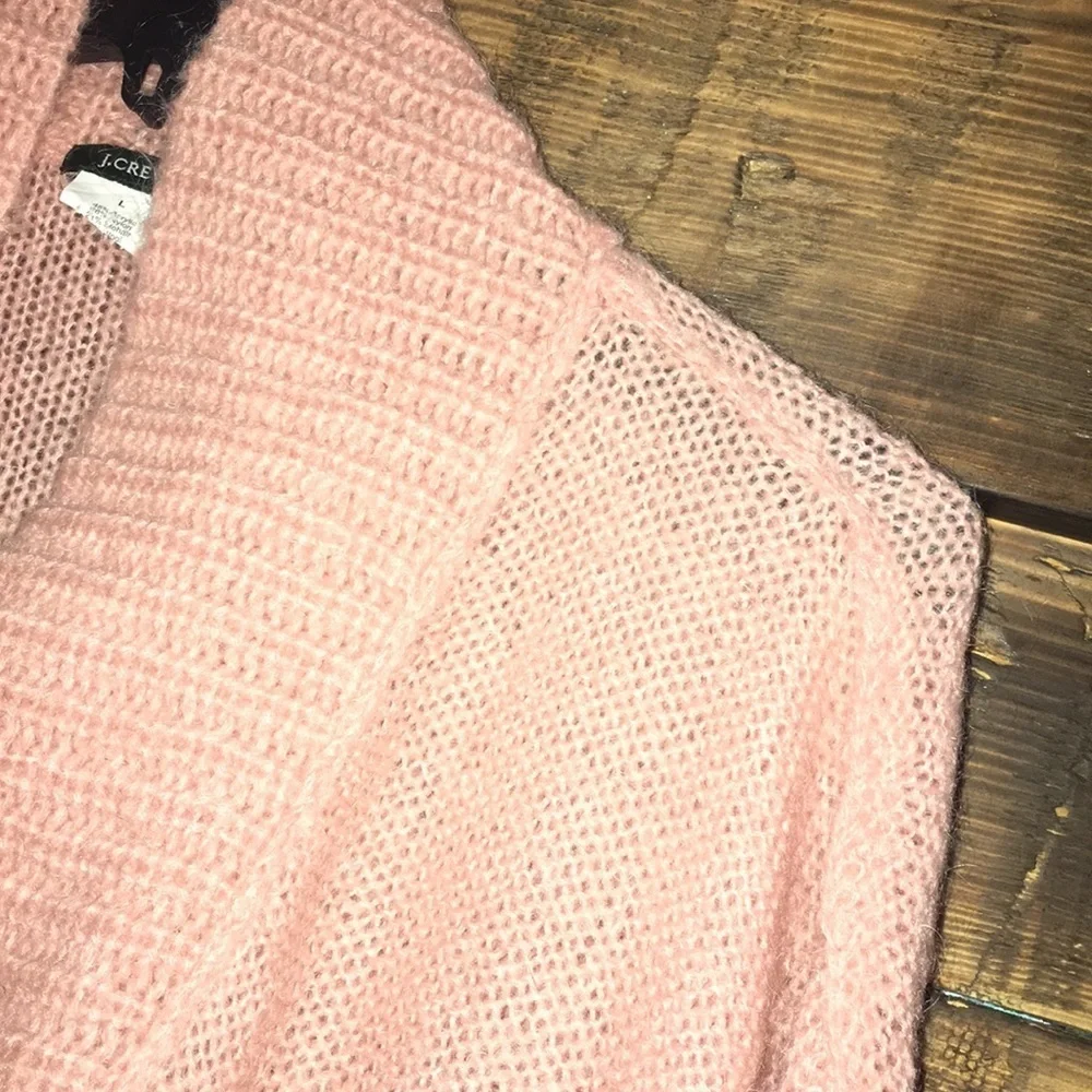 J. Crew cowl neck sweater, light pink